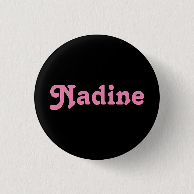 Chapa Redonda De 2,5 Cm Button Nadine (Anverso)