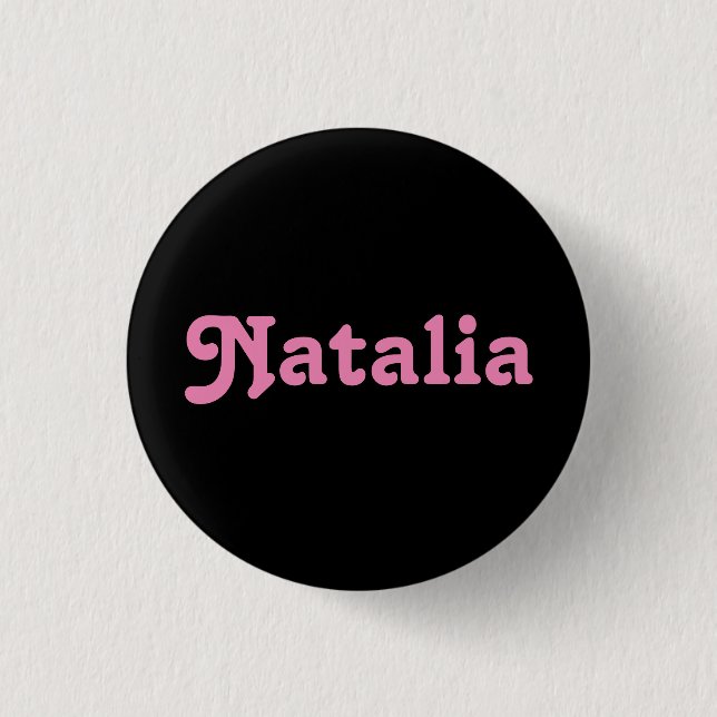 Chapa Redonda De 2,5 Cm Button Natalia (Anverso)