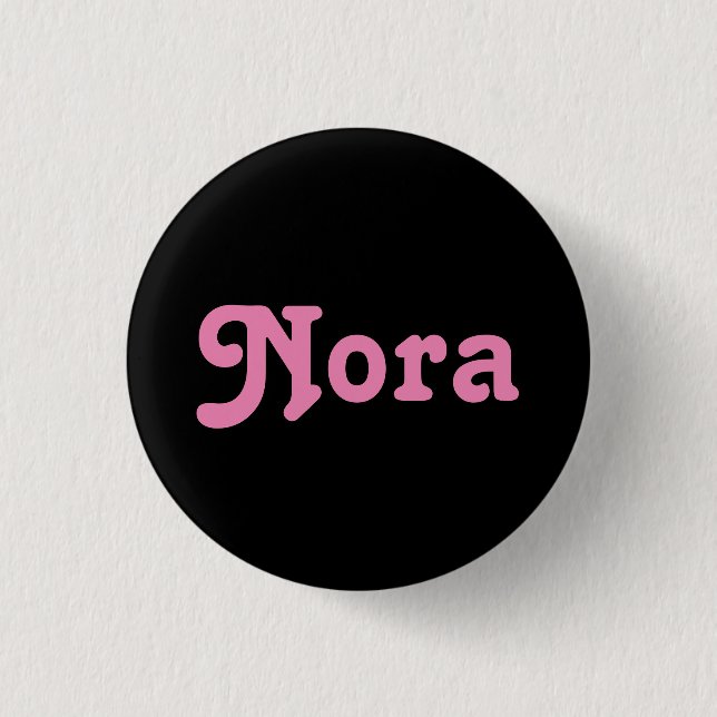 Chapa Redonda De 2,5 Cm Button Nora (Anverso)