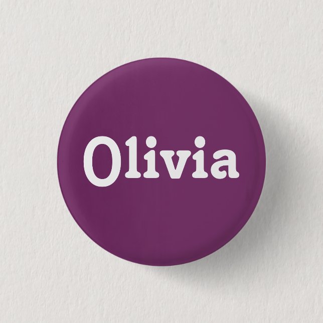 Chapa Redonda De 2,5 Cm Button Olivia (Anverso)