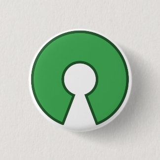 Chapa Redonda De 2,5 Cm Button Open Source