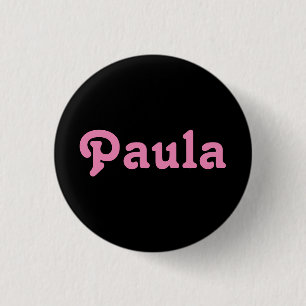 Chapa Redonda De 2,5 Cm Button Paula