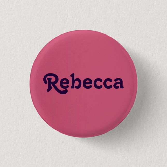 Chapa Redonda De 2,5 Cm Button Rebecca (Anverso)