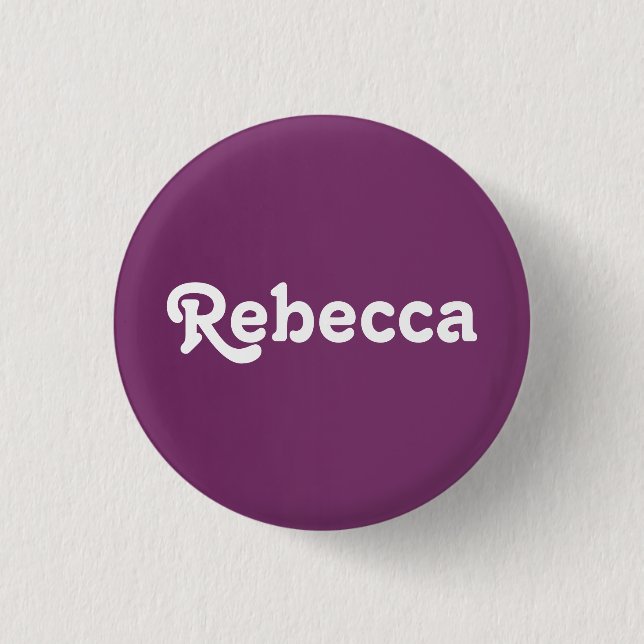 Chapa Redonda De 2,5 Cm Button Rebecca (Anverso)