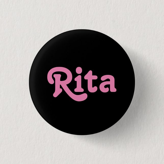 Chapa Redonda De 2,5 Cm Button Rita (Anverso)