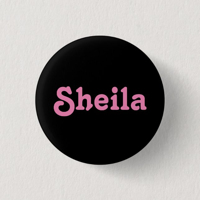 Chapa Redonda De 2,5 Cm Button Sheila (Anverso)