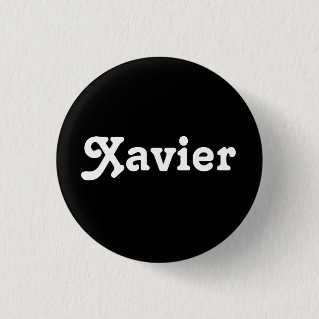 Chapa Redonda De 2,5 Cm Button Xavier (Anverso)