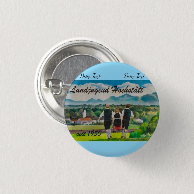 Chapa Redonda De 2,5 Cm Buttons (Anverso y reverso)