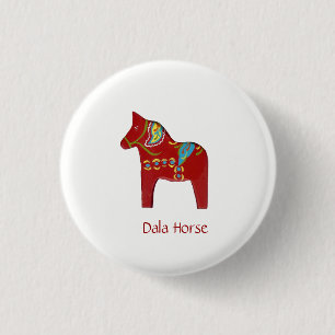 Chapa Redonda De 2,5 Cm Caballo de Dala