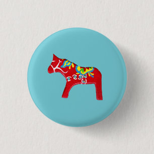 Chapa Redonda De 2,5 Cm Caballo de Dala