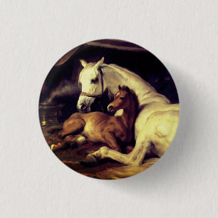 Chapa Redonda De 2,5 Cm Caballos Landseer