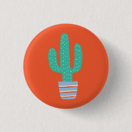 Chapa Redonda De 2,5 Cm Cactus
