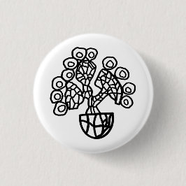 CHAPA REDONDA DE 2,5 CM CACTUS EN UN BOWL