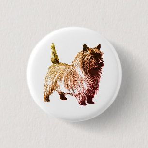 Chapa Redonda De 2,5 Cm Cairn Terrier