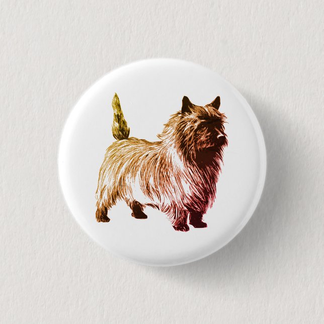 Chapa Redonda De 2,5 Cm Cairn Terrier (Anverso)