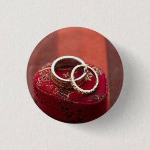 Chapa Redonda De 2,5 Cm Caja de almacenamiento de anillos de boda