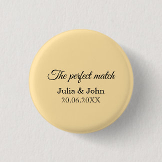 Chapa Redonda De 2,5 Cm Caja de cerillas para boda Perfect Match – Edición