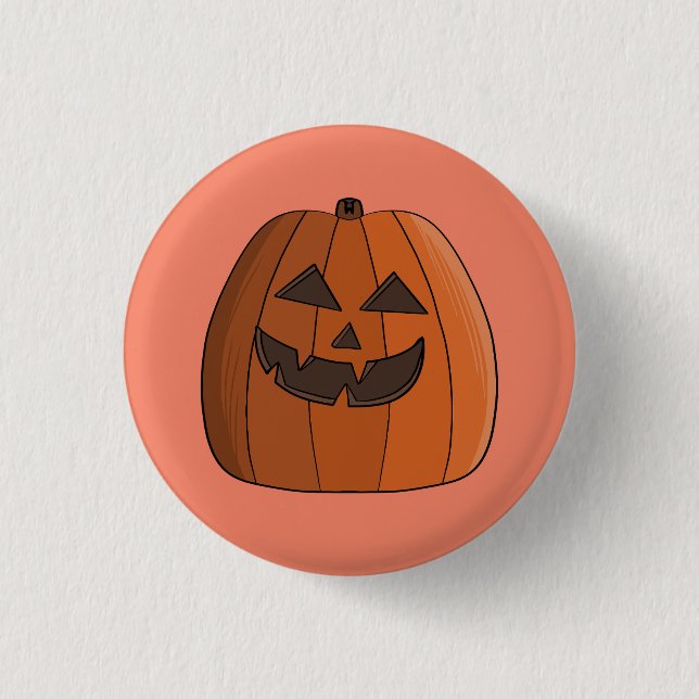 Chapa Redonda De 2,5 Cm Calabaza Cool (Anverso)