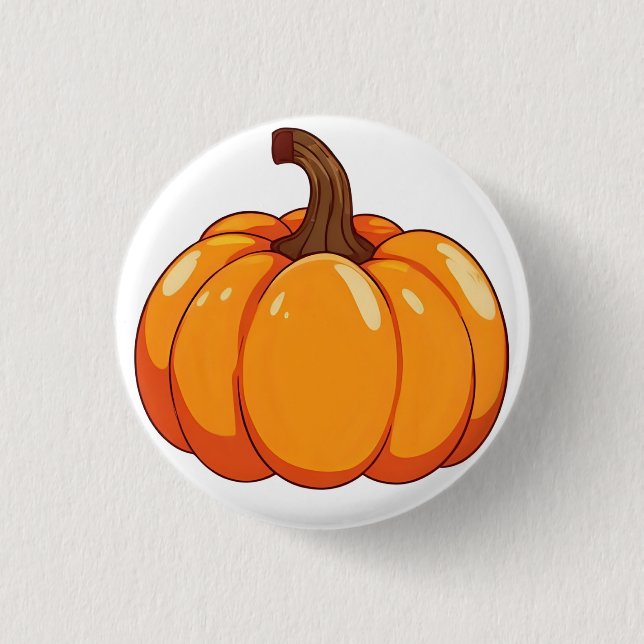 Chapa Redonda De 2,5 Cm Calabaza Cuta (Anverso)