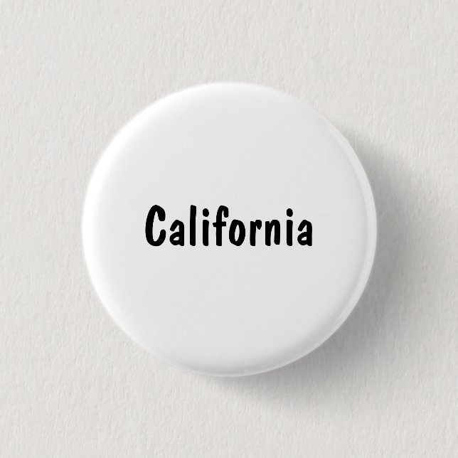 Chapa Redonda De 2,5 Cm California (Anverso)