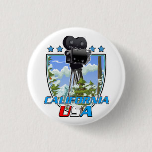 Chapa Redonda De 2,5 Cm California EE. UU.
