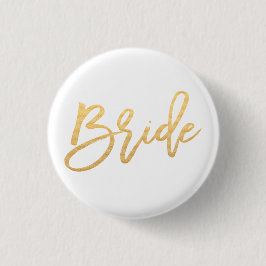Chapa Redonda De 2,5 Cm Caligrafía de novia