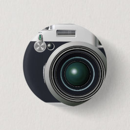 Chapa Redonda De 2,5 Cm Cámara negra antigua