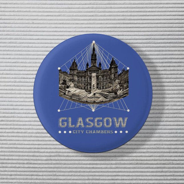 Chapa Redonda De 2,5 Cm Cámaras de Glasgow City (Subido por el creador)