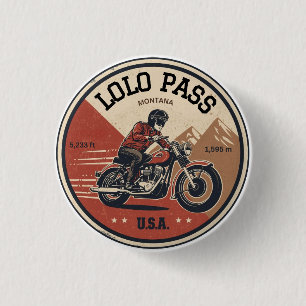 Chapa Redonda De 2,5 Cm camino lolo pass Oregon viaje en motocicleta