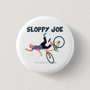 Chapa Redonda De 2,5 Cm Camiseta divertida de Joe Biden desaliñado Camiset