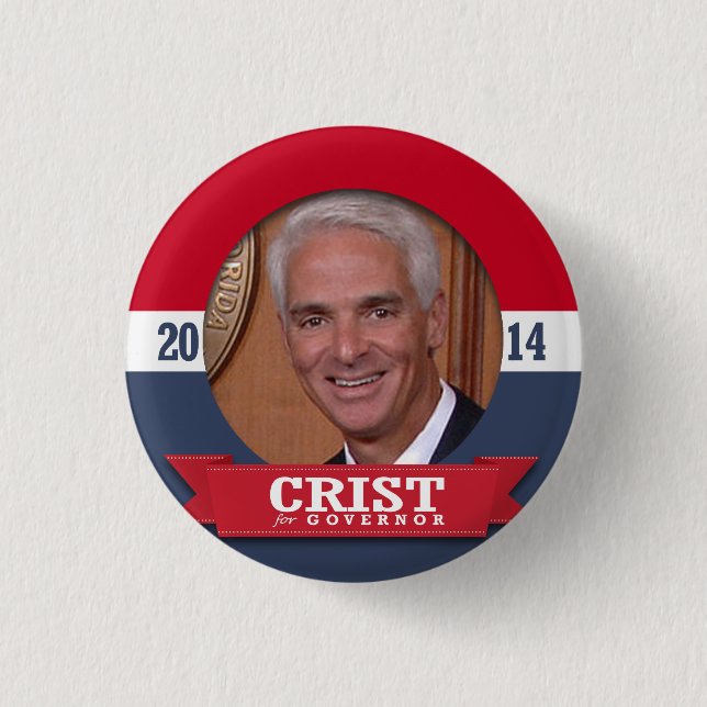 CHAPA REDONDA DE 2,5 CM CAMPAÑA CHARLIE CRIST (Anverso)
