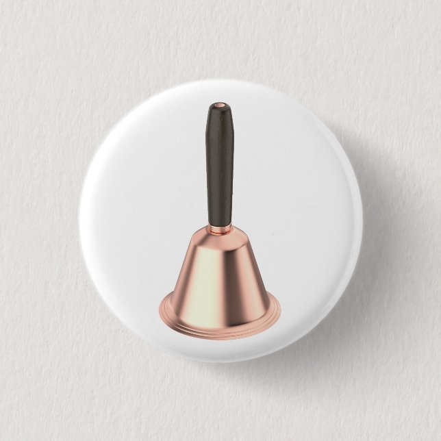 Chapa Redonda De 2,5 Cm Campana de cobre (Anverso)