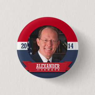 CHAPA REDONDA DE 2,5 CM CAMPAÑA LAMAR ALEXANDER