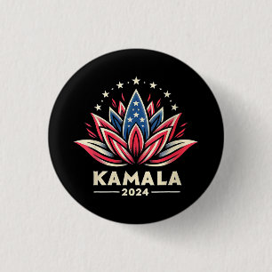 Chapa Redonda De 2,5 Cm Campaña Presidencial de Mujeres Kamala Harris 2024