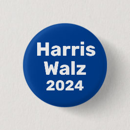 Chapa Redonda De 2,5 Cm Campaña Presidencial Harris/Walz 2024