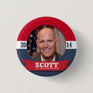 CHAPA REDONDA DE 2,5 CM CAMPAÑA RICK SCOTT