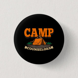Chapa Redonda De 2,5 Cm Camping - Consejero del campamento