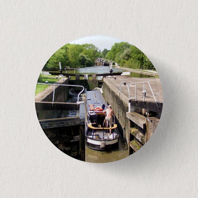 CHAPA REDONDA DE 2,5 CM CANAL NARROWBOATS (Anverso)