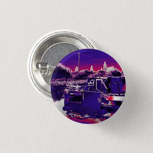 CHAPA REDONDA DE 2,5 CM CANAL NARROWBOATS (Anverso y reverso)