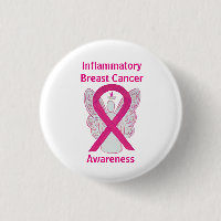 Cáncer de Mama Inflamatorio Pin Angel Rosa Calient