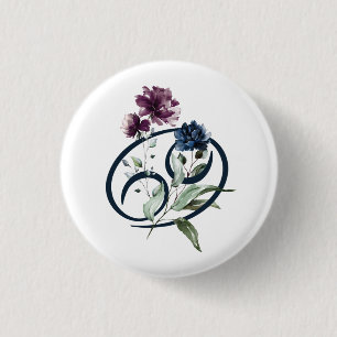 Chapa Redonda De 2,5 Cm Cancer Zodiac Star Sign