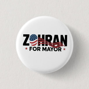 Chapa Redonda De 2,5 Cm Candidato a alcalde de NYC Zohran Mamdani EE. UU.