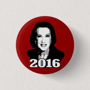 CHAPA REDONDA DE 2,5 CM CANDIDATO CARLY FIORINA 2016