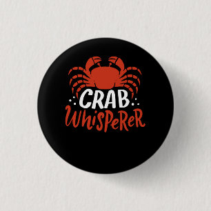 Chapa Redonda De 2,5 Cm Cangrejo - Whisperer cangrejo