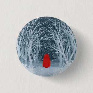 Chapa Redonda De 2,5 Cm Caperucita Roja