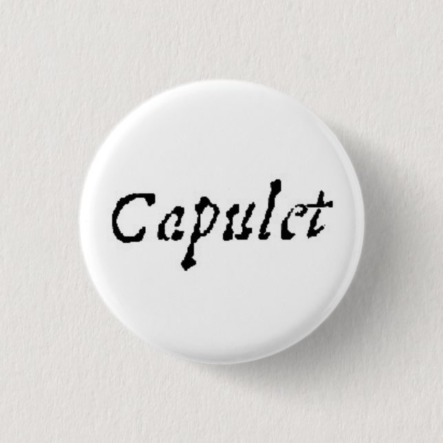 Chapa Redonda De 2,5 Cm Capulet (Anverso)