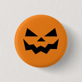 Chapa Redonda De 2,5 Cm Cara de calabaza Jack-o-lantern