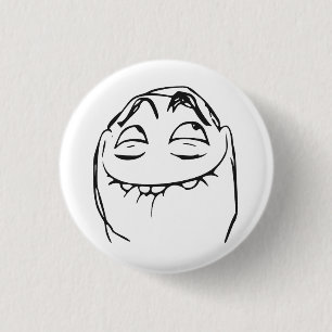 Chapa Redonda De 2,5 Cm Cara de risa Meme cómico de la rabia de PFFTCH