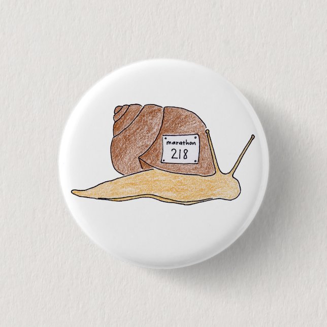 Chapa Redonda De 2,5 Cm caracol (Anverso)