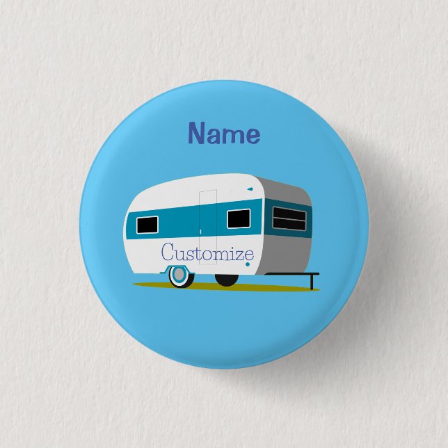 Chapa Redonda De 2,5 Cm Caravana RV Thunder_Cove (Anverso)